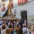 Procesión de la Virgen de las Angustias este lunes.