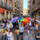 Imagen de la manifestación por los derechos de las personas LGTBIQ+ en Almería.