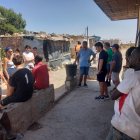 Jóvenes estudiantes católicos de la UAL, en los asentamientos de Níjar.