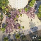 Vista aérea de la futura Plaza Emilio Pérez