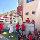 Marcos Peña en su visita a la escuela de verano EDA.