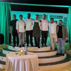 Responsables de Villa Cadima y participantes en la celebración del centenario.