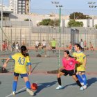 Uno de los partidos de categoría femenina disputado en el Rafael Florido.