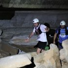 La carrera "La Yesera" contó con un tramo no competitivo que permitió a los participantes explorar las Cuevas de Sorbas.