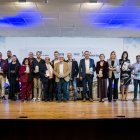 Foto de familia de los galardonados en los Premios de Níjar.