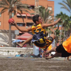 El mejor marco para el balonmano playa.