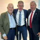 Guillermo Blanes, Lucas Alcaraz y Manolo García en el palco del Mediterráneo.