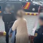 Imagen de archivo de la investigada cuando fue detenida por la Policía Nacional