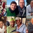 Juan Mesa Guerrero, más conocido como Labi Champion, junto a Cristiano Ronaldo, Messi, Neymar y Camacho.