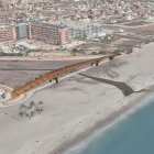 Recreación 3D de cómo será la futura pasarela de madera.