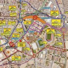 Plano con los cambios de tráfico previstos.