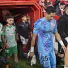 Diego Mariño fue determinante en la victoria del Granada en El Molinón.