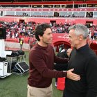 Rubi saluda a Fran Escribá