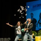 José Gabriel y Marina durante uno de sus \'shows\' de improvisación.