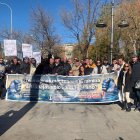 Pescadores de Garrucha manifestándose en las calles de Madrid.