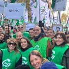 Cientos de funcionarios de Almería acudieron a Madrid para manifestarse y exigir la continuidad de Muface.