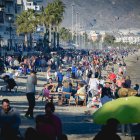 Vecinos de Roquetas de Mar en las moragas.