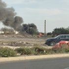 Imagen del incendio en Vega de Acá.