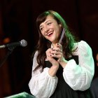La almeriense Pilar Onares, tras recoger en Sevilla el Premio Asecan a la mejor música original por Summers, El Rebelde. Foto: Manu Suá / Asecan.