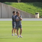 Jaume Torras y Rubi dando vueltas a la cabeza para subir el nivel de la plantilla.