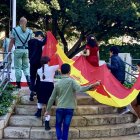 Acto del izado de la bandera de España, con motivo del día de la Constitución.