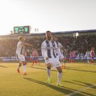 Los jugadores del Leganés celebran el gol al Atlético de Madrid.