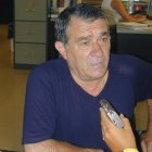 Juan Antonio Román en la redacción de LA VOZ de Almería.