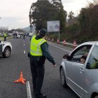 Imagen de un control de la Guardia Civil en Almería.