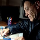 En casa donde desconecta y saca todo su arte.