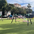 Zonas infantiles balizadas por el viento