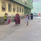 Imagen captada poco después de la muerte de Zhour en Pescadería.