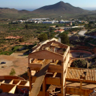 Restos de arqueología industrial de las antiguas minas de oro de Rodalquilar.