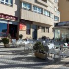 Terraza del Café París, en el Paseo Marítimo de Almería.