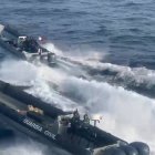 'Narcolancha' interceptada por la Guardia Civil.