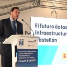 Óscar Puente, ayer en Castellón.