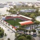 Vista general del proyecto de Ciudad Deportiva de la UD Almería