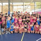 Foto de familia del CB Upla en la iniciativa solidaria 'Uno entre cien mil'.