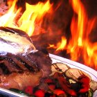 Imagen de un chuletón en uno de los restaurantes recomendados por los camioneros.