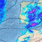 Mapa de borrascas de la Aemet.