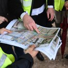 Visita a las obras del soterramiento de la alcaldesa de Almería y la delegada de Gobierno de la Junta