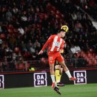 Arrias en el partido ante el Zaragoza en el Estadio de los Juegos Mediterráneos.