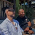 Luis (Javier) Suárez, padre e hijo en Almería.