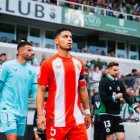 Maximiano y Robertone saliendo a El Sardinero en el parido de la primera jornada del curso 24-25 en Segunda División.