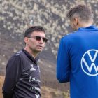 Asier Garitano en su etapa de entrenador en Tenerife.
