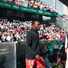 Bruno Langa en Córdoba, la última vez que ganó el Almería fuera.
