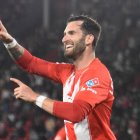 Leo Baptistao no se rinde y cree que el Almería aún está a tiempo de corregir la tendencia negativa del equipo.