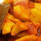 Jibia en salsa, receta almeriense.