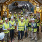 Visita a las obras del AVE en el túnel de Viator