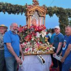 La Virgen del Saliente durante su regreso al Santuario.