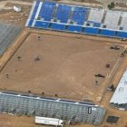 El nuevo campo a vista de pájaro avanza para su puesta en servicio.